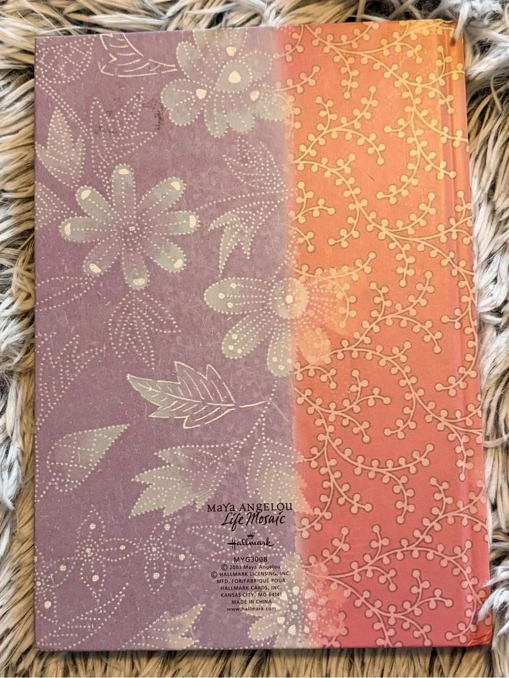 Vintage Maya Angelou Gratitude Journal